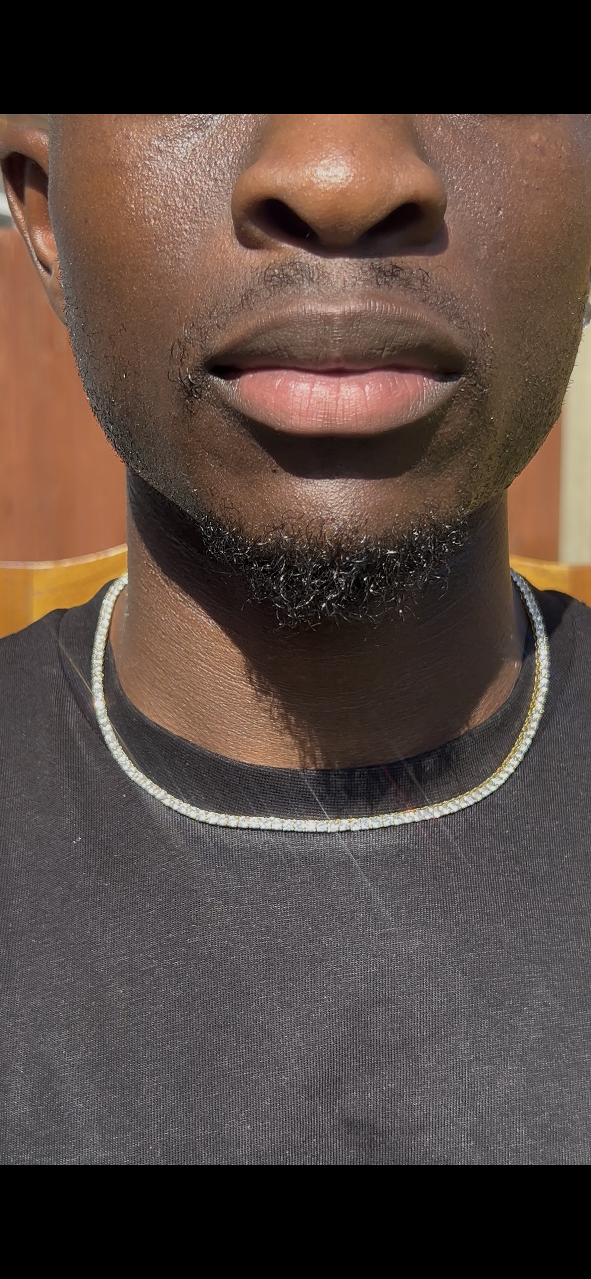 Gold tennis chain 3mm 14k gold plated cubic zirconia