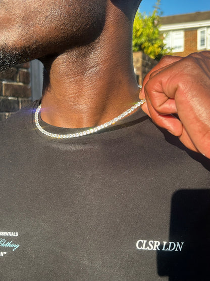 Gold Tennis Chain 18k gold plated gold cubic zirconia