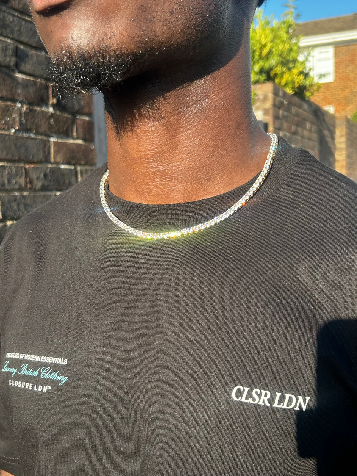 Gold Tennis Chain 18k gold plated gold cubic zirconia